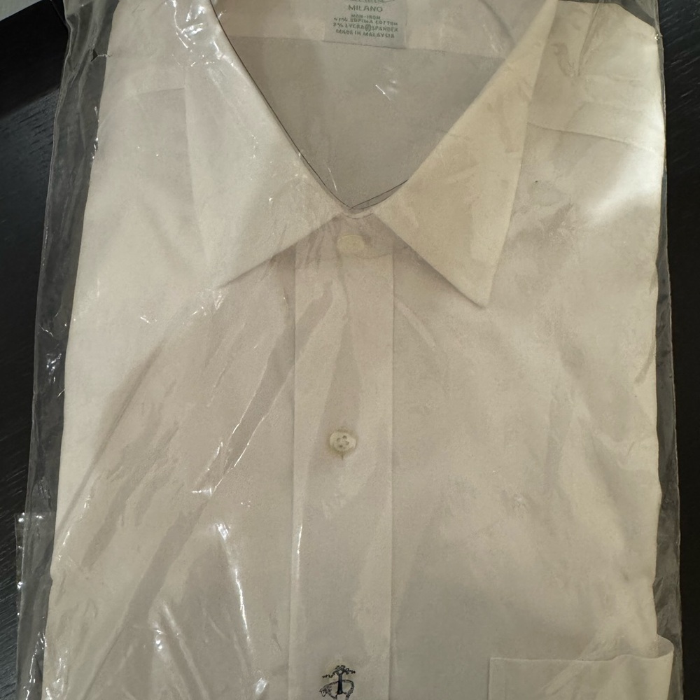 Brooks Brothers White Classic Dress Shirt
